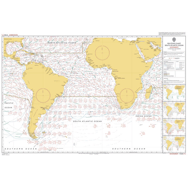 Admiralty Routeing Charts South Atlantic November Monat Nov